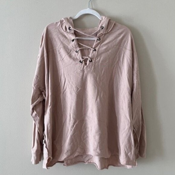 Aerie Lace-Up Hoodie - Picture 1 of 1